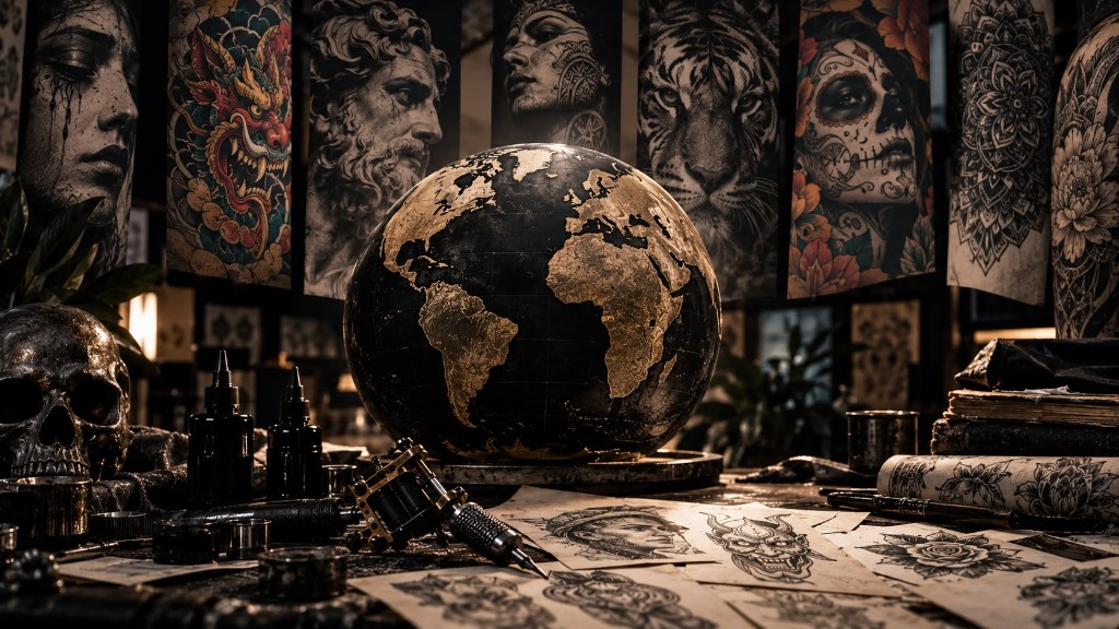Tatuadores internacionales contemporáneos trabajando diferentes estilos de tatuaje